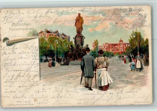 München 1902 sign Strützel - Maximilianstrasse