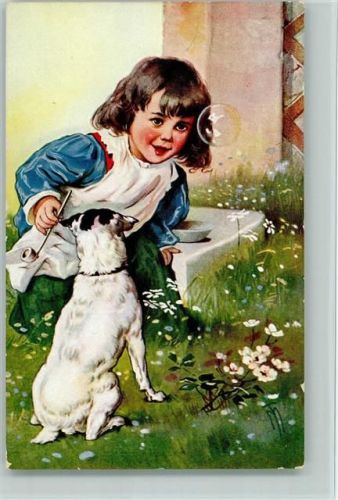1907 Kinderspiele - Seifenblasen