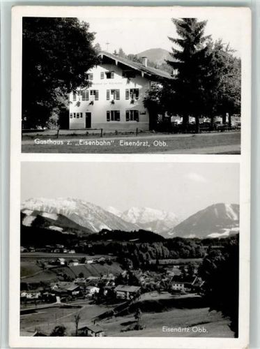 Eisenärzt 1956 Gasthaus zur Eisenbahn, gute Erhaltung AK