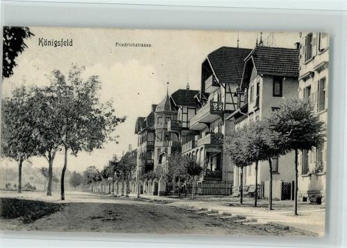 Königsfeld 1909 Verlag Seiler - Friedrichstrasse, gute Erhaltung AK
