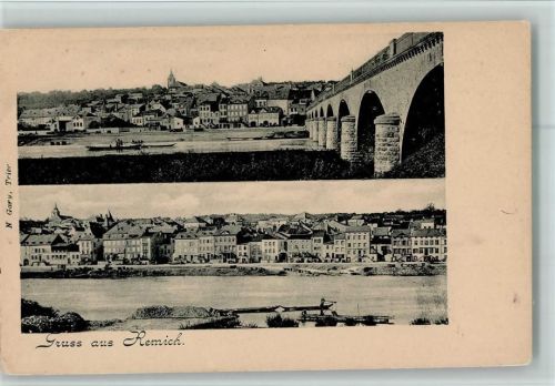 Teilansicht bei der Brücke, 1900 gute Erhaltung AK