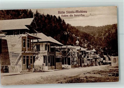 Baile Slanic, Slanic-Moldova Vedere din Satul-Nou , gute Erhaltung