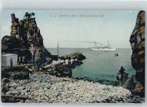 Schiff S.S. Hertha udfar Helligdommen Rö