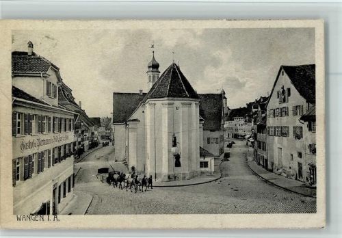Wangen Gasthaus zum Stiefel Eselberg Bindstraße Kirche