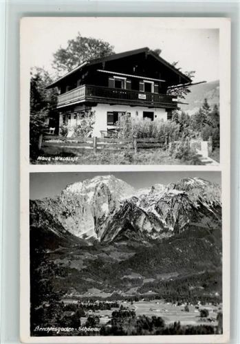 Schönau 1956 Haus Waldluft, gute Erhaltung AK