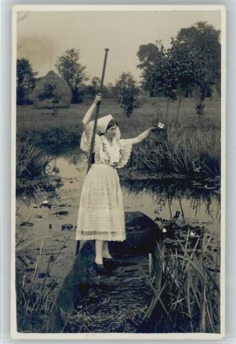 Spreewald Seerosen Foto AK