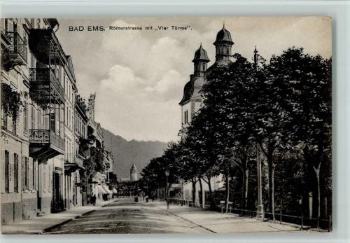 Bad Ems 1913 Römerstrasse, gute Erhaltung AK