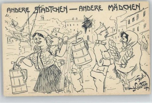 sign Rud. Kristen No. 65 AK Andere Städtchen - Andere Mädchen