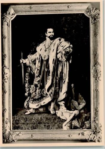 im prachtvollen Bilderrahmen - Erinnerung 1845-1886 Foto AK
