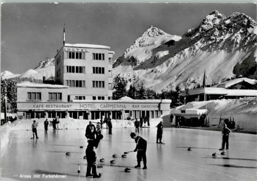 Arosa 1965 Hotel Carmenna , Spiel auf dem See