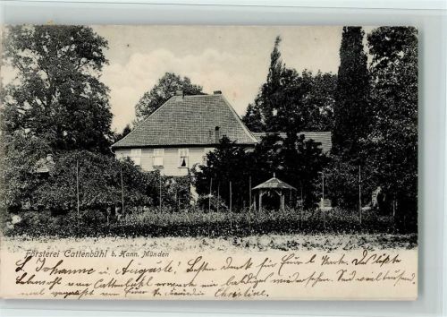 34346 W3510 Hann. Münden 1904 - Försterei Cattenbühl , gute Erhaltung AK
