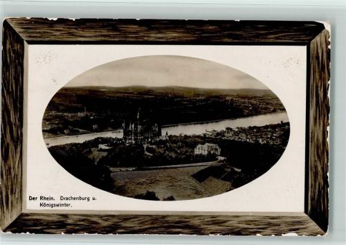 Königswinter Rhein Drachenburg Prägedruck