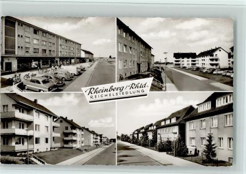 Rheinberg 1965 Reichelsiedlung, Autos, Straßenbilder, sehr gute Erhaltung AK