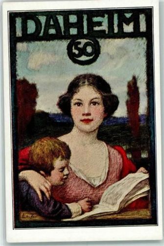 1916 Zeitschriften Werbung - "Daheim" AK