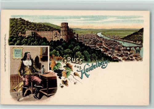 Heidelberg Blick auf Heidelberg Trompeter 2-Bildaufnahme