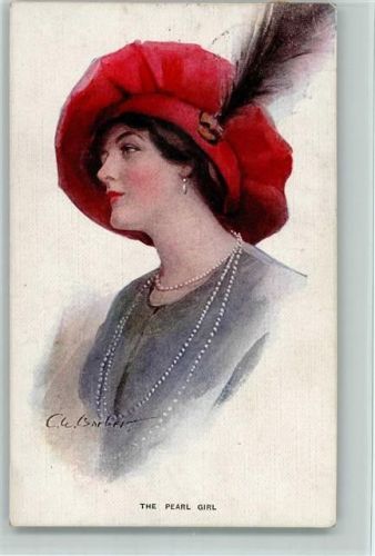 1914 The Pearl Girl AK Verlag Carlton Serie 709-1 AK