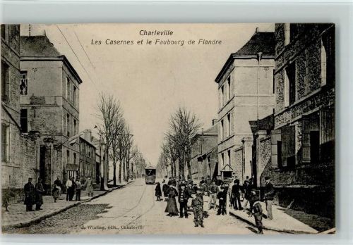 Charleville Les Casernes et le Fauourg de Flandre Straßenbahn