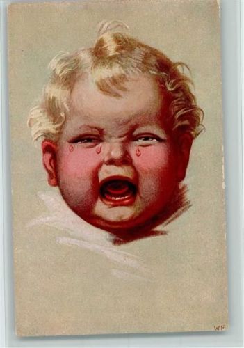 Primus 949 - Serie Lachen und weinen - Babykopf Fialkowska, W.