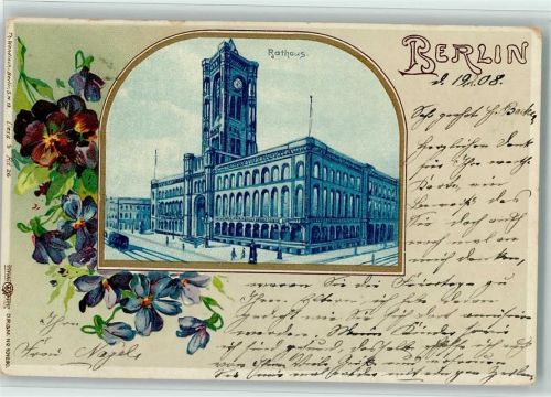 Berlin Mitte 1908 Rathaus