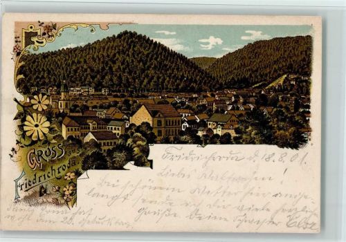 Friedrichroda 1901 Gruss aus - gute Erhaltung AK