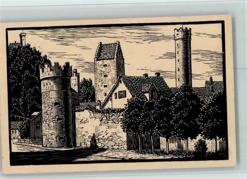 Ravensburg Federzeichnung - Ravensburg - - Original Holzschnittkarte Nr. 151