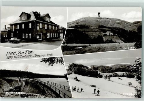 Müllenbach Hotel Zur Post Bruchertalsperre Unnenberg Skigelände Winter