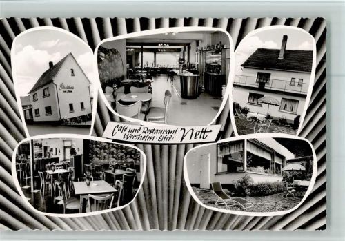Wershofen Cafe und Restaurant Nett mit Innenaishcten , Bartresen, gute Erhaltung - Foto und Verlag Korr 5403 -