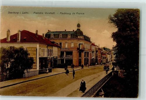 Sarrebourg Elias Weil Modeladen, Möbel Bickart AK