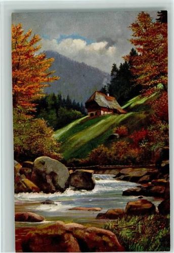 Schwarzwaldhäuser - Herbst im Schwarzwald - Serie II Blatt 12 AK