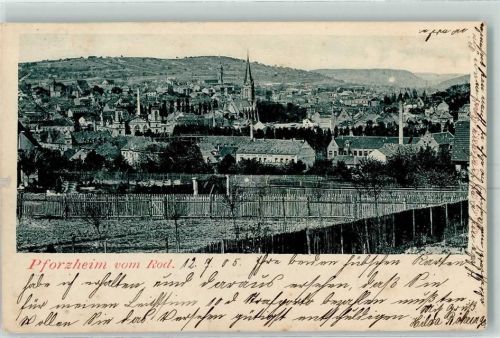 Pforzheim 1905 Pforzheim von Rod.