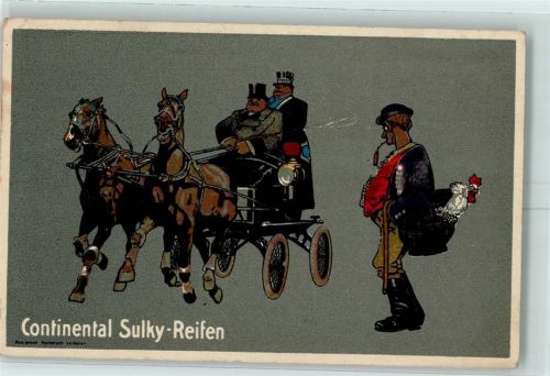 1917 Kutsche Sulky Reifen AK