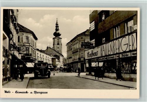 Wels Bismarck- und Pfarrgasse Kaufhaus Kaltenberger
