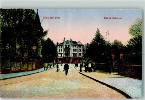 Thionville 1914 Bahnhofstr. AK