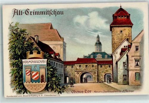 Crimmitschau 1914 Stadtrechtsfeier Alt-Crimmitschau Oberes Tor