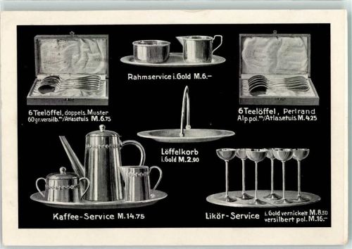 Lübeck 1924 Tafelgeräte Silberwaren Bestecke , Georg Schreiter
