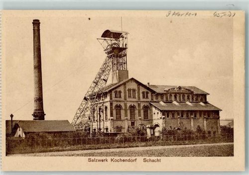 Kochendorf 1925 Salzwerk Schacht