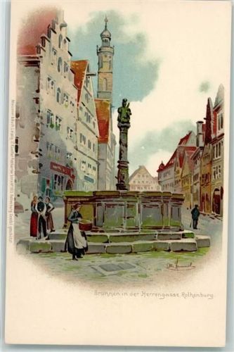Rothenburg 1899 sign Otto Hammel Meissnerr & Buch Serie 1013 AK