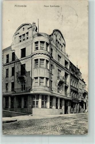 Mittweida 1912 Neue Sparkasse