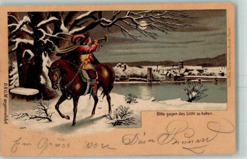 Trompeter von Säckingen AK HGL 1901 Lithographie