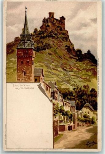 Braubach 1900 Marksburg AK