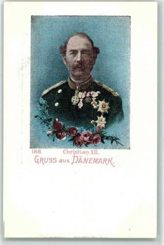 1900 König Christian XII in Uniform Orden AK
