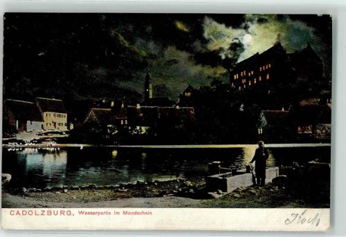 Cadolzburg 1906 Brunnen Mann mit Gießkanne
