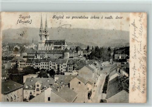Zagreb 1904 Vue generale AK