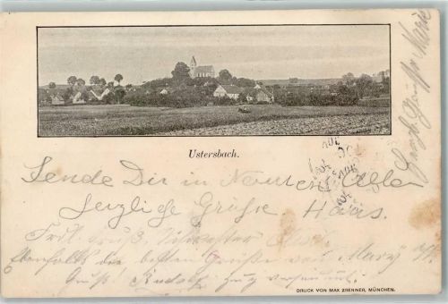 Ustersbach 1898 Pferd Reiter