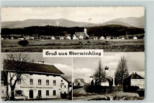 Oberwinkling Gasthaus Pension Metzgerei Buchner Auto Fahrrad Kirche