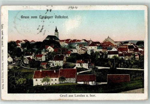 Landau 1907 Gruß vom Landauer Volksfest