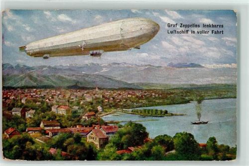 1906 Verlag TSN Serie 920 Luftschiff in voller Fahrt