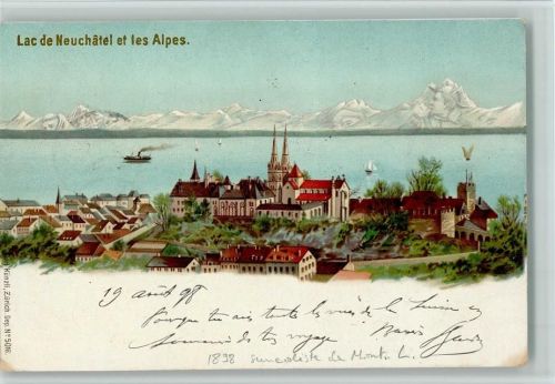 Neuchâtel 1898 Verlag Künzli Nr. 5016 - La de Neuchatel - gute Erhaltung AK