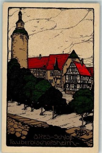Tauberbischofsheim Altes Schloss Künstlersteindruck