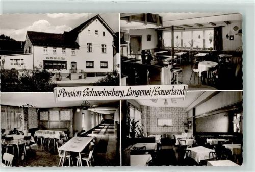 57368 W5940 Langenei - Pension Schweinsberg Gastraum Tresen Zapfanlage